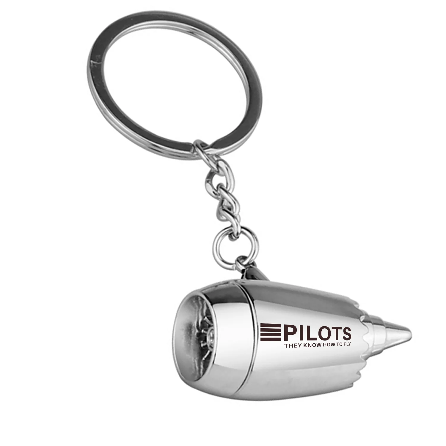 Pilots They Know How To Fly Jet Engine Turbine Key Chains - Image 2