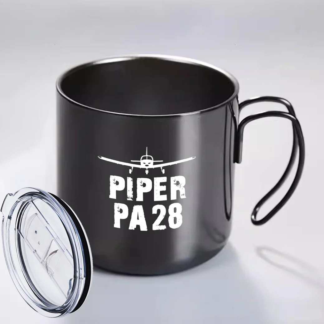 Piper PA28 & Plane Designed Stainless Steel Portable Mugs - Image 4