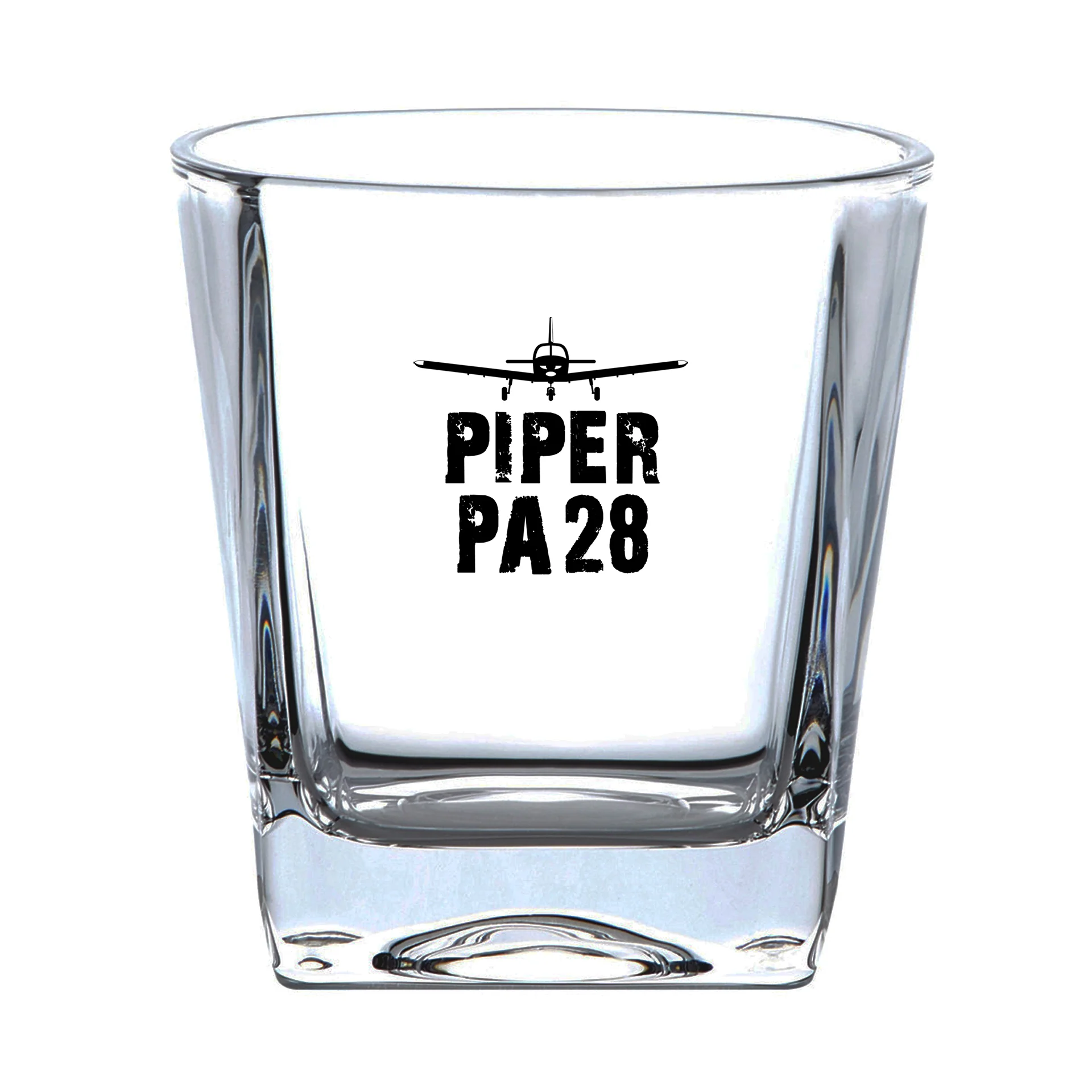Piper PA28 & Plane Designed Whiskey Glass - Image 2