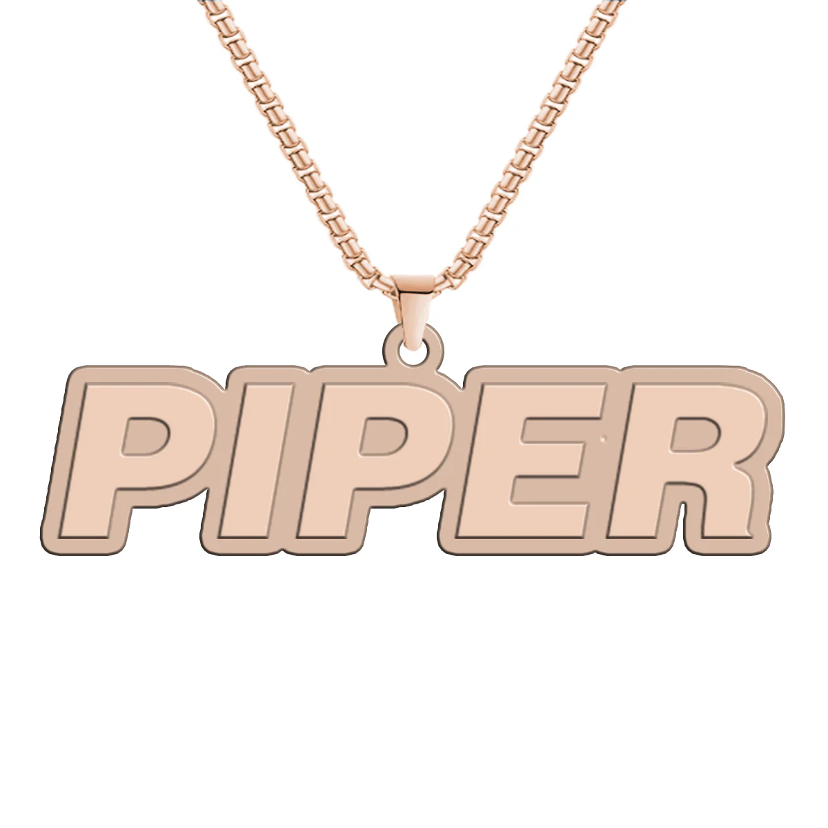 Piper & Text Designed Hollow Necklac - Image 3