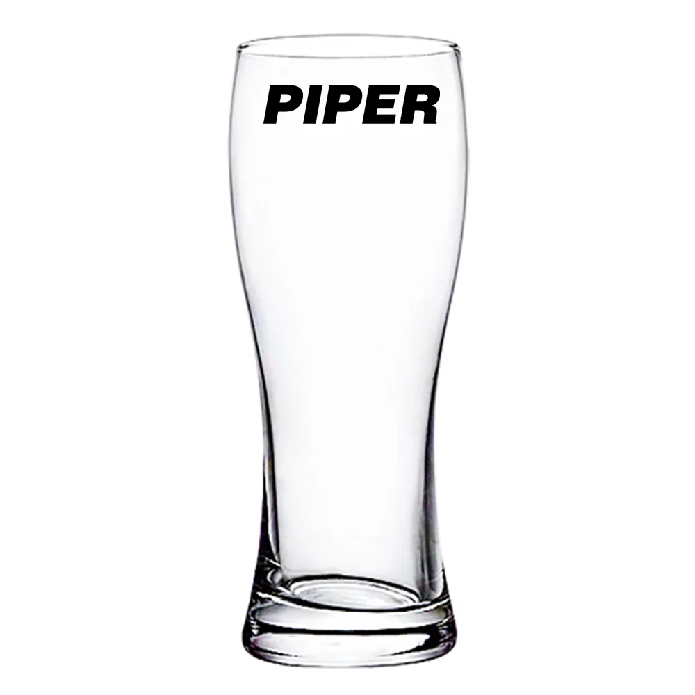 Piper & Text Designed Pilsner Beer Glasses - Image 2