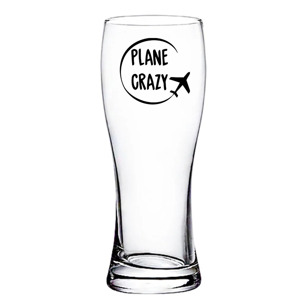 Plane Crazy Designed Pilsner Beer Glasses - Image 2