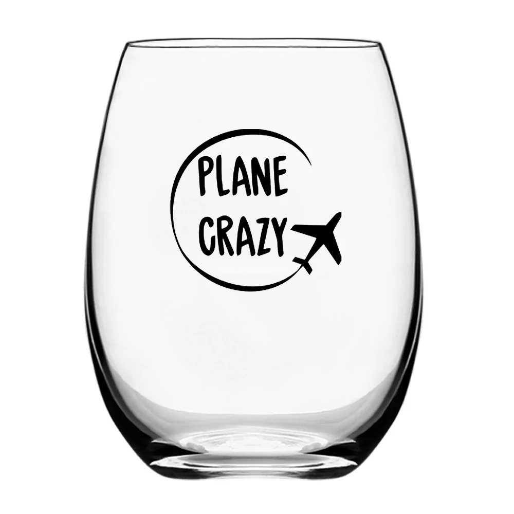 Plane Crazy Designed Water & Drink Glasses - Image 2