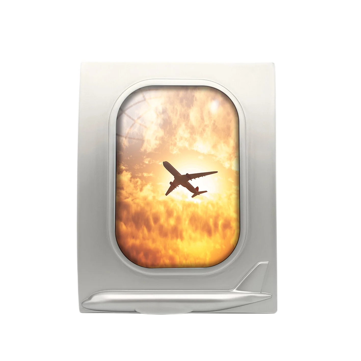 Plane Passing By Designed Airplane Window Photo Frame - Image 2