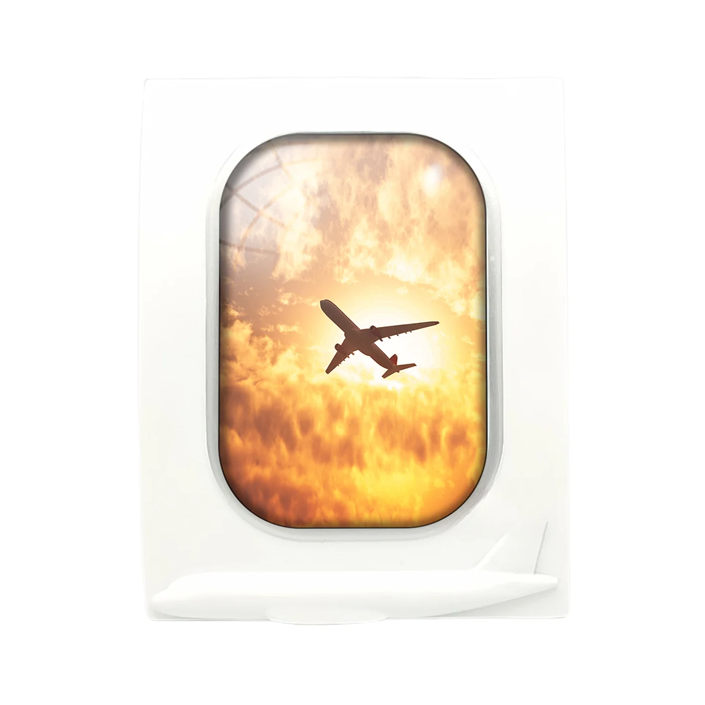 Plane Passing By Designed Airplane Window Photo Frame - Image 4
