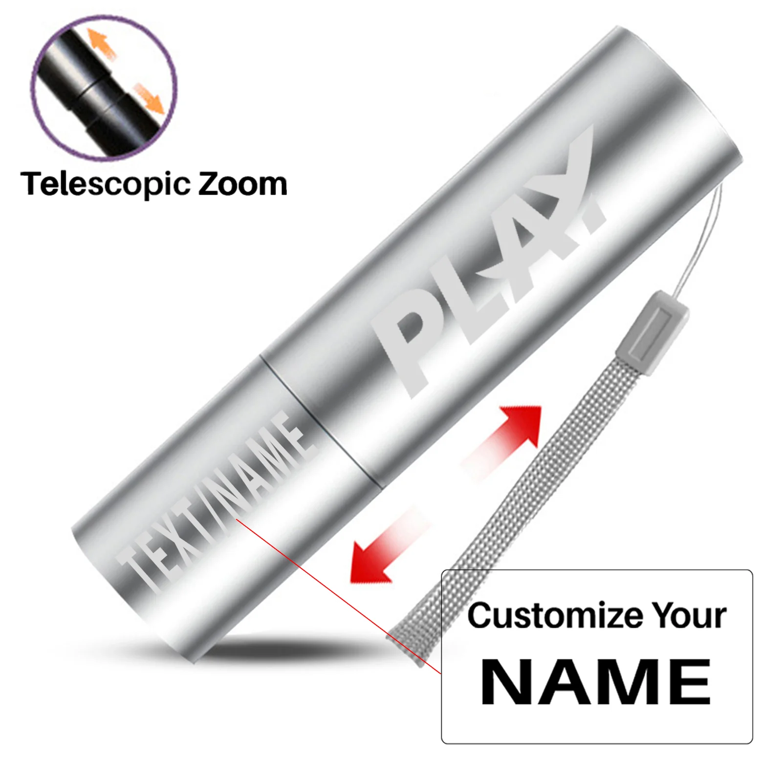 Play Airlines Designed Mini LED Emergency Flashlight - Image 3