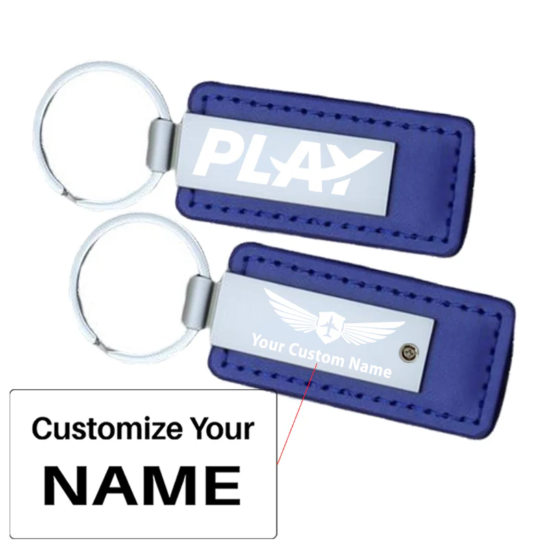 Play Airlines Faux Leather Key Chains - Image 23