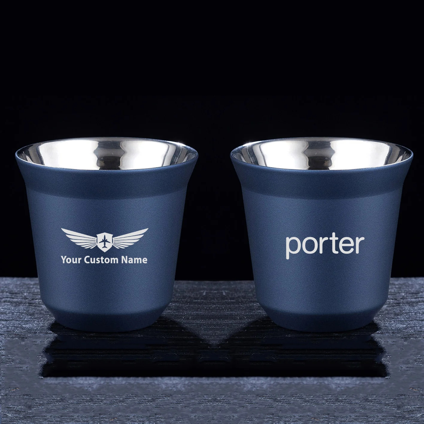 Porter Airlines Designed Double Wall Stainless Steel Coffee Mugs - Image 3