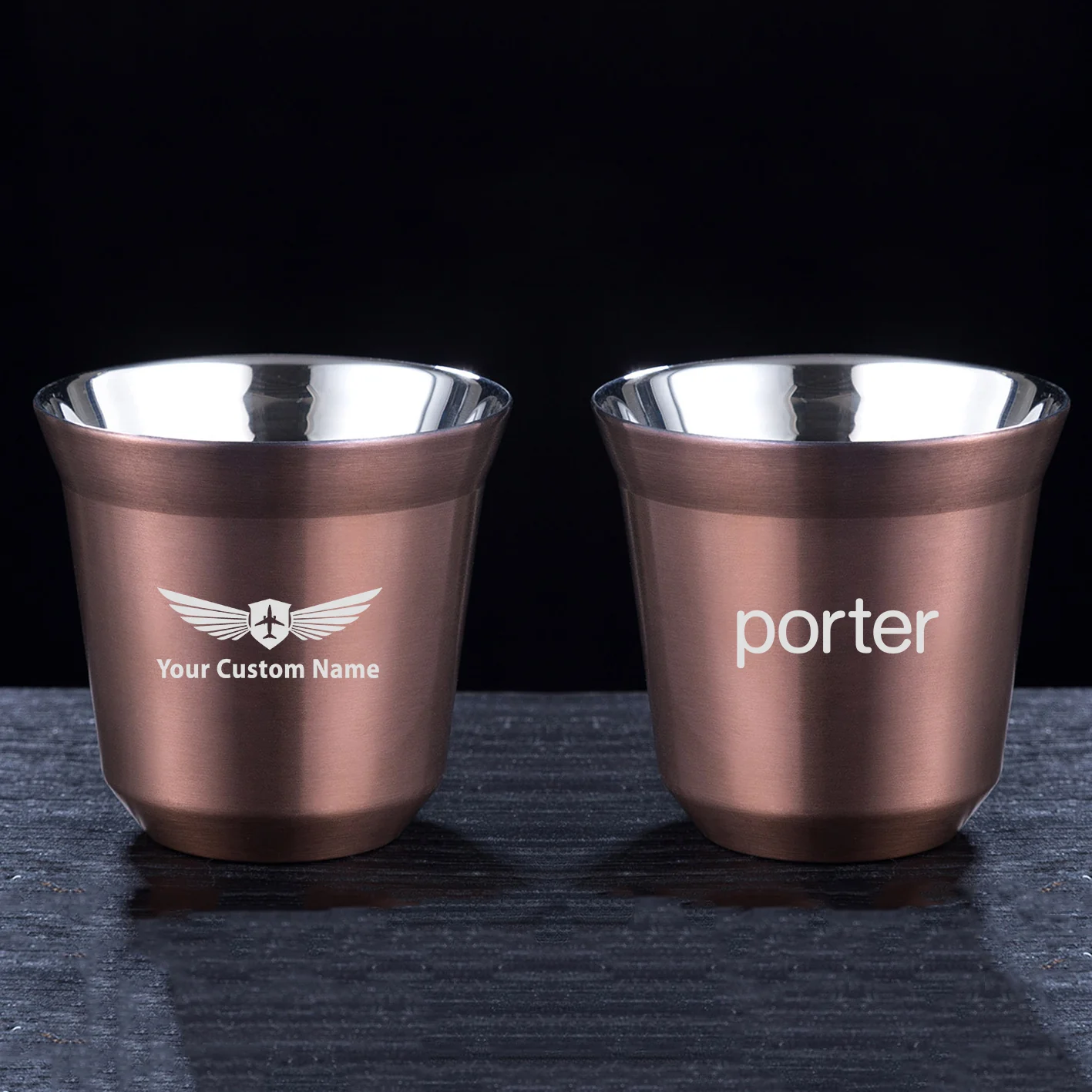 Porter Airlines Designed Double Wall Stainless Steel Coffee Mugs - Image 7