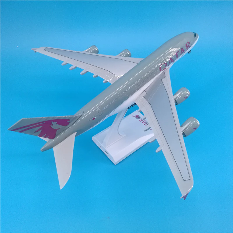 Qatar Airways Airbus A380 Airplane Model (1/200 Scale - 30CM) - Image 10