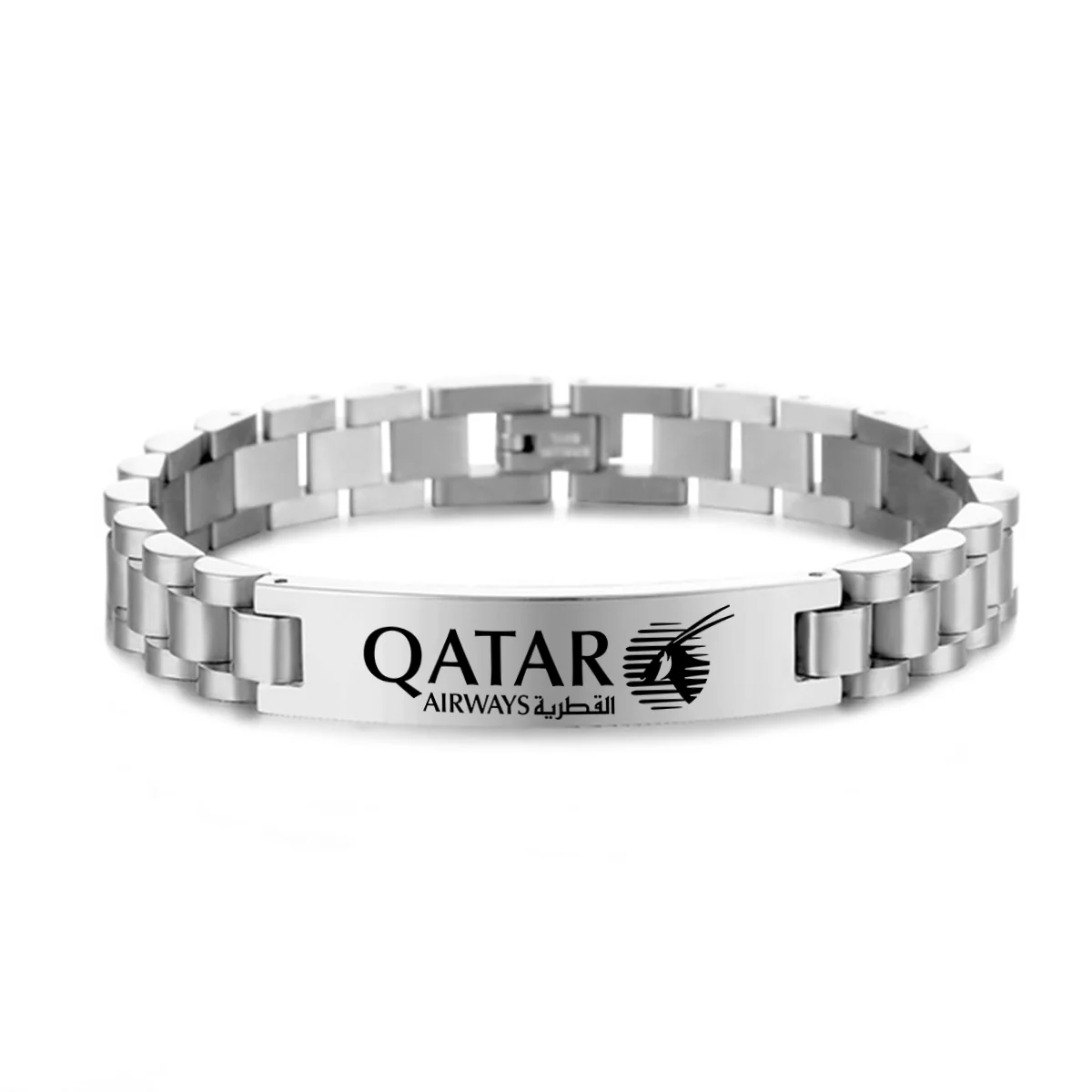 Qatar Airways Airlines Designed Stainless Steel Chain Bracelets - Image 2