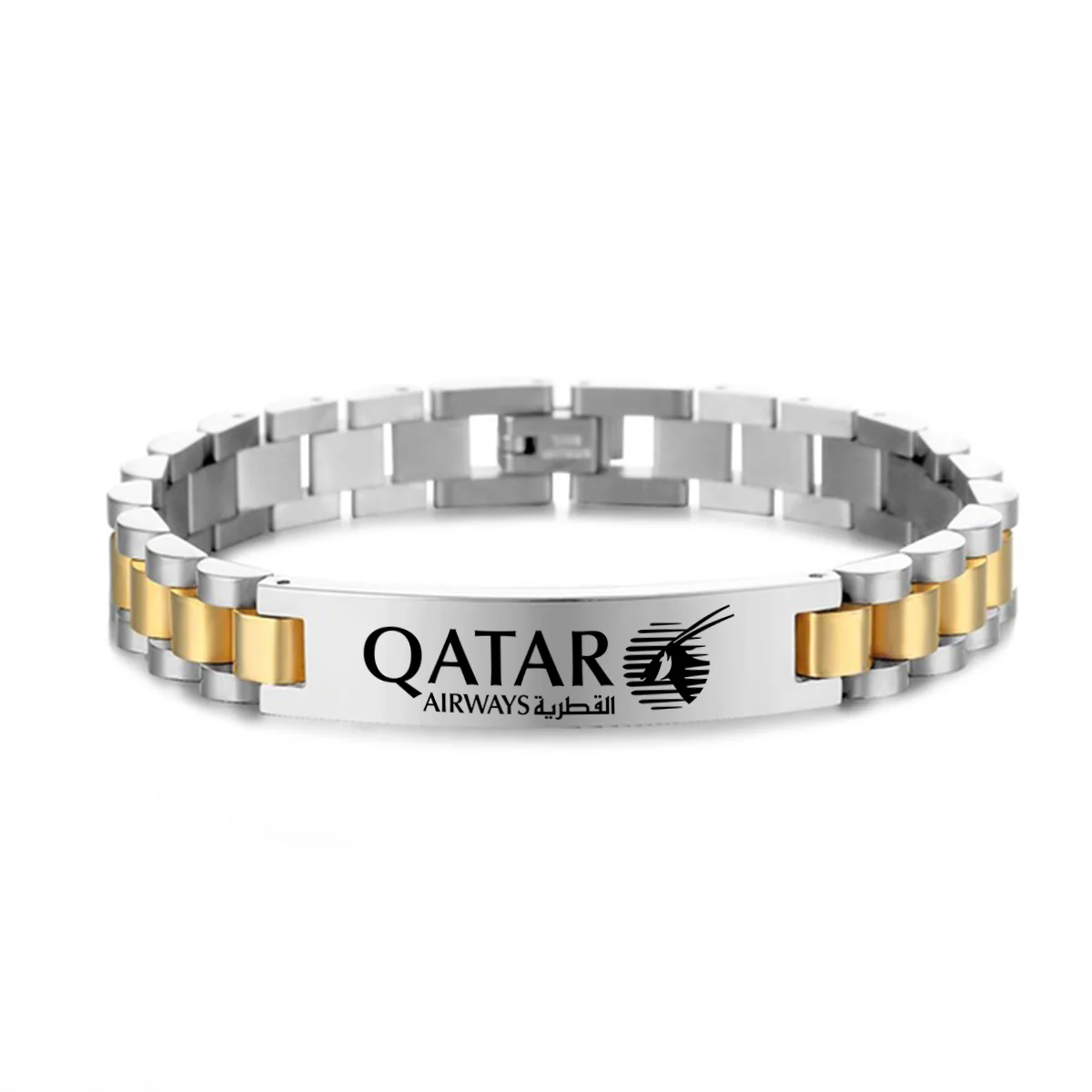 Qatar Airways Airlines Designed Stainless Steel Chain Bracelets - Image 3