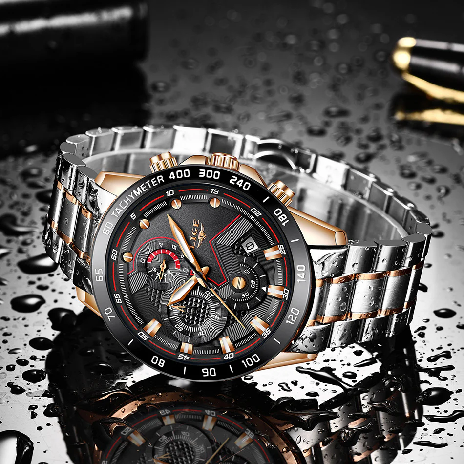 Quartz Fashion Stainless Steel Top Brand Luxury Sport Mens Watches - Image 12