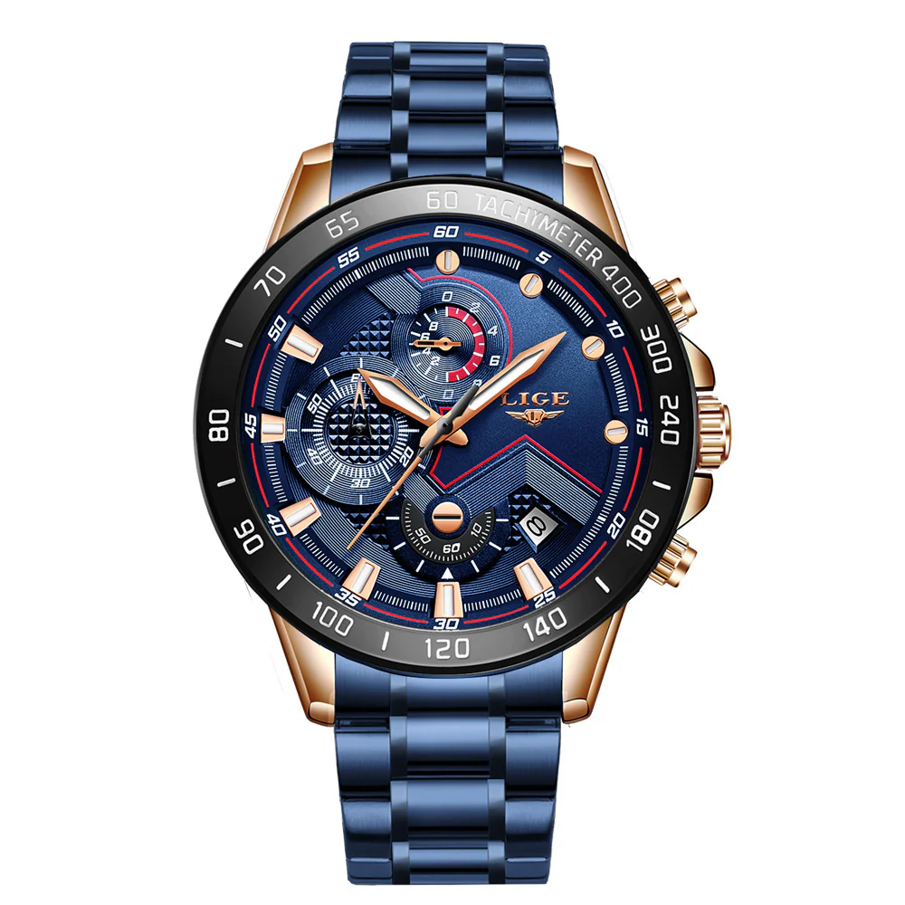 Quartz Fashion Stainless Steel Top Brand Luxury Sport Mens Watches - Image 17