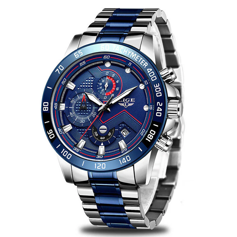 Quartz Fashion Stainless Steel Top Brand Luxury Sport Mens Watches - Image 21