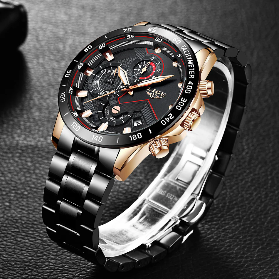 Quartz Fashion Stainless Steel Top Brand Luxury Sport Mens Watches - Image 3