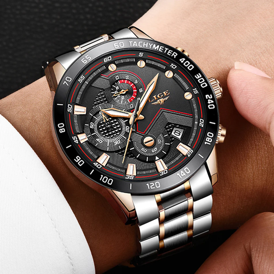 Quartz Fashion Stainless Steel Top Brand Luxury Sport Mens Watches - Image 7