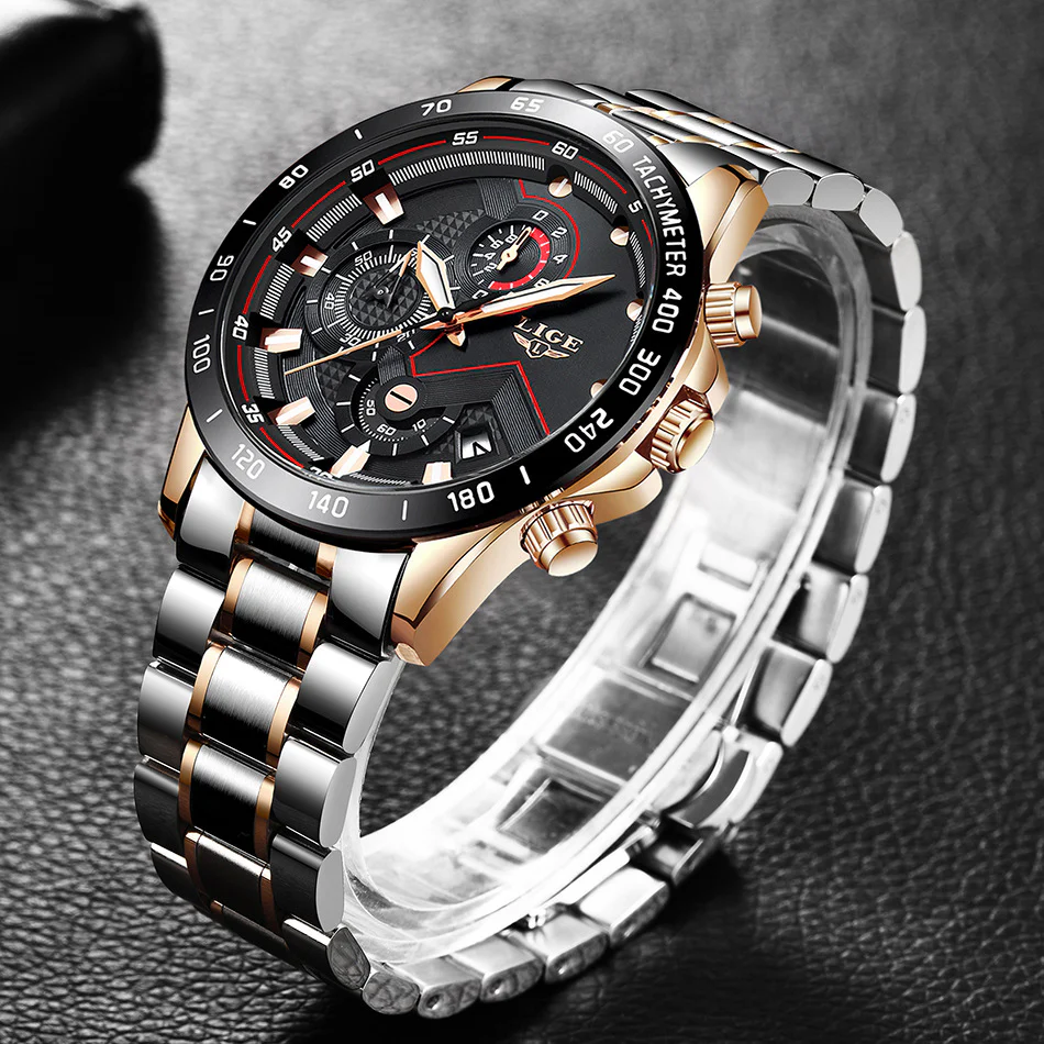 Quartz Fashion Stainless Steel Top Brand Luxury Sport Mens Watches - Image 8