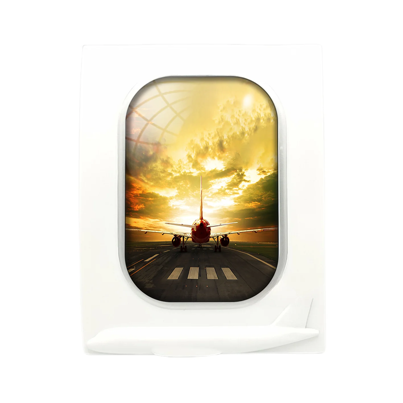 Ready for Departure Passanger Jet Designed Airplane Window Photo Frame - Image 4
