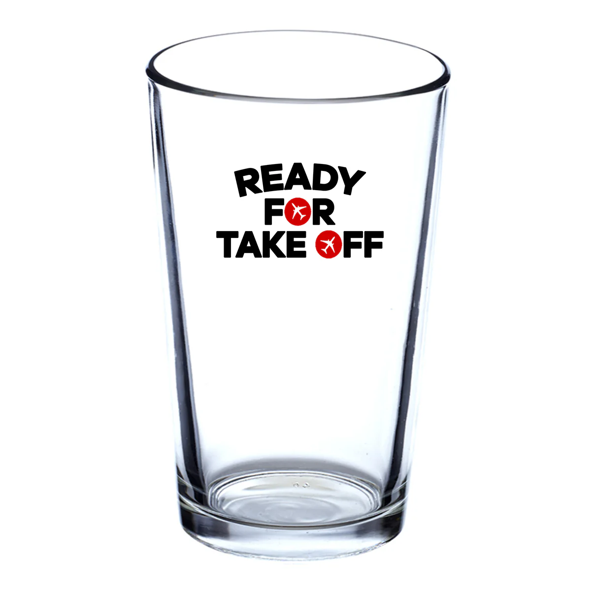 Ready For Takeoff Designed Beer & Water Glasses - Image 2