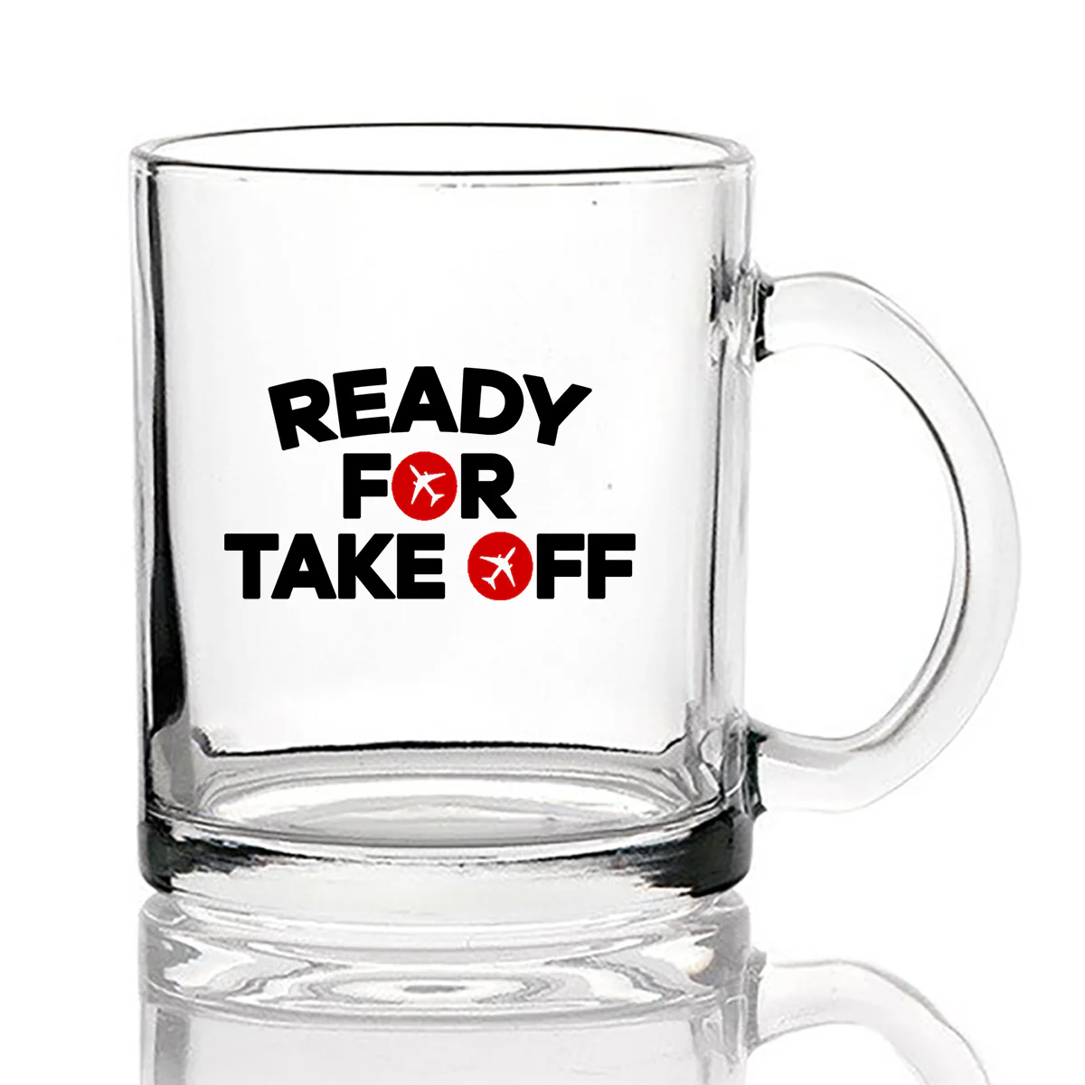 Ready For Takeoff Designed Coffee & Tea Glasses - Image 2