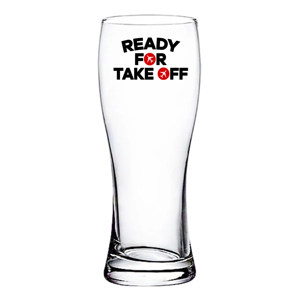 Ready For Takeoff Designed Pilsner Beer Glasses - Image 2
