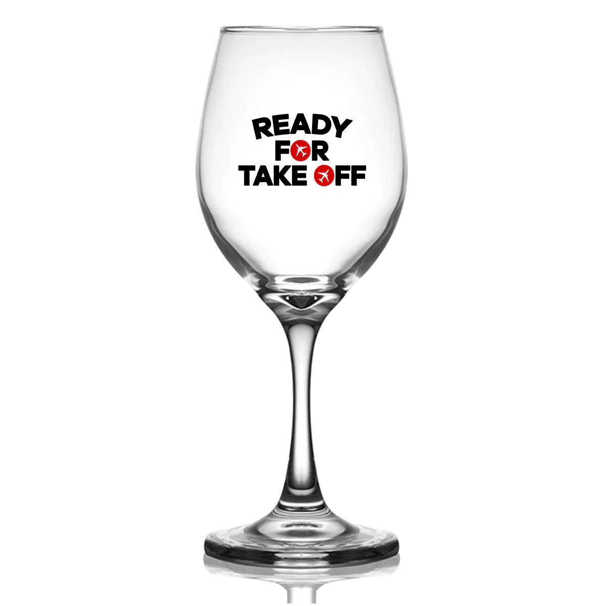 Ready For Takeoff Designed Wine Glasses - Image 2