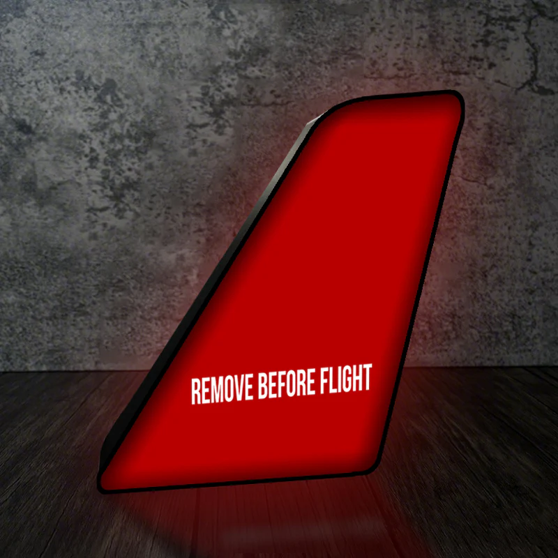 Remove Before Flight 2 Designed Led Aircraft Tail & 3D Lamp - Image 4
