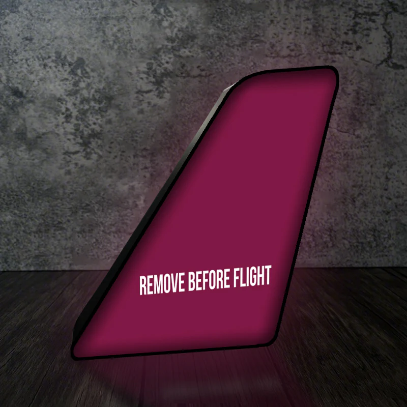 Remove Before Flight 2 Designed Led Aircraft Tail & 3D Lamp - Image 9