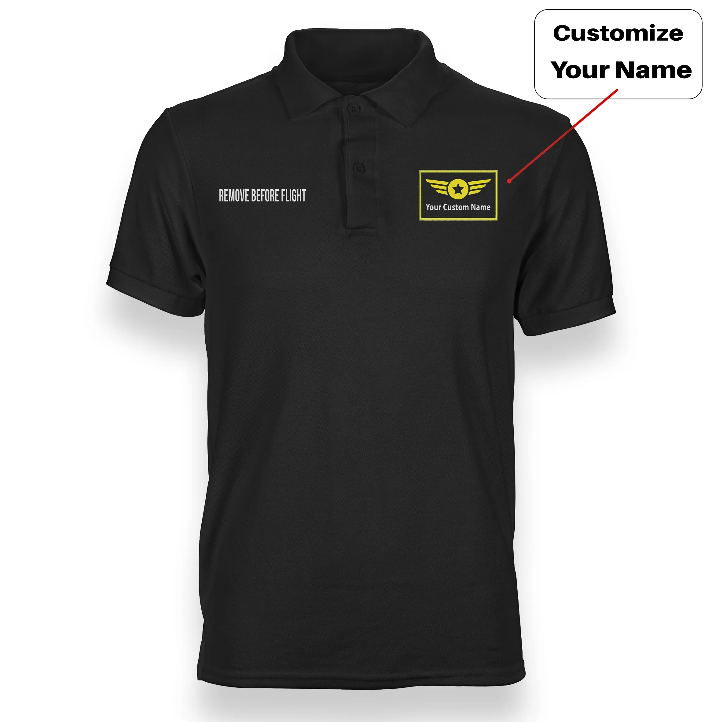 Remove Before Flight 2 Designed "WOMEN" Polo T-Shirts