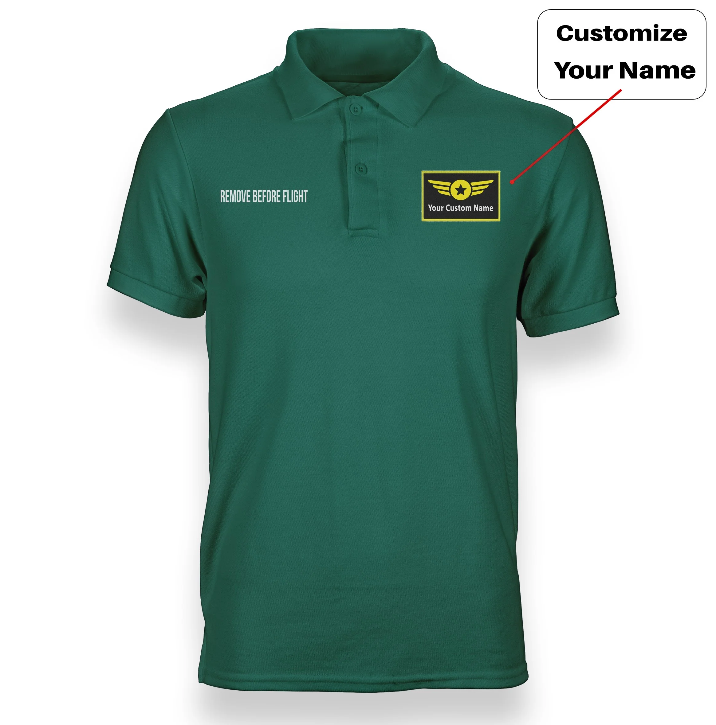 Remove Before Flight 2 Designed "WOMEN" Polo T-Shirts - Image 11
