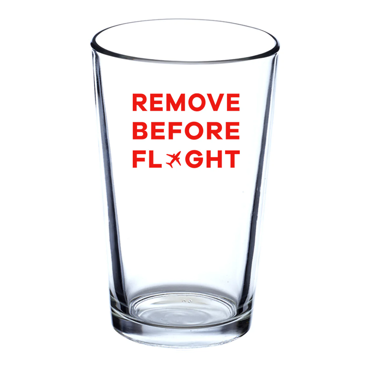 Remove Before Flight Designed Beer & Water Glasses - Image 2