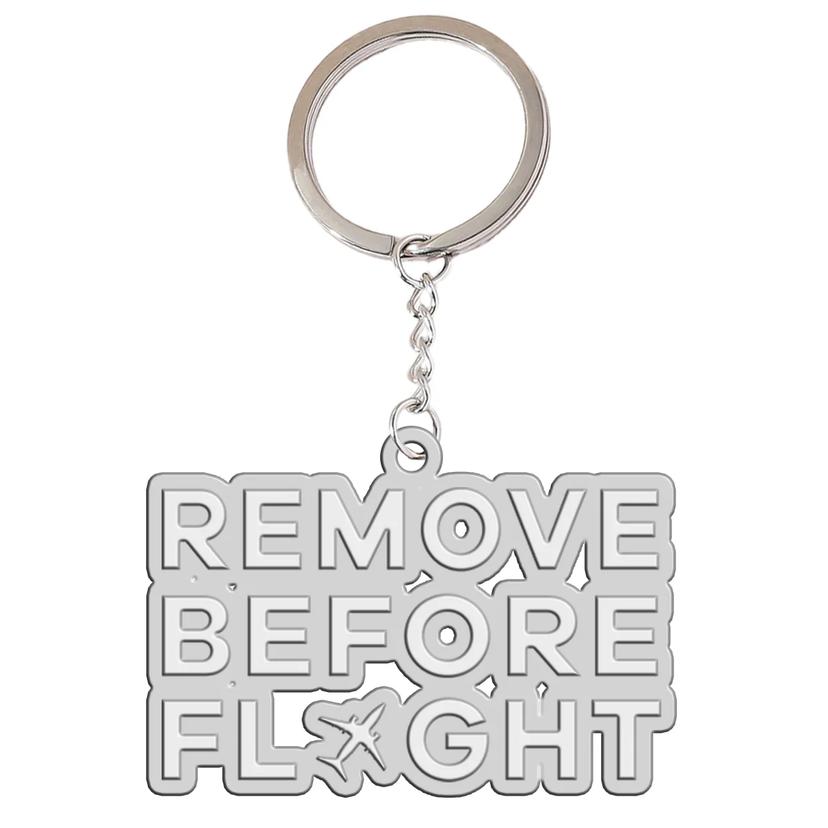 Remove Before Flight Designed Hollow Key Chains - Image 2