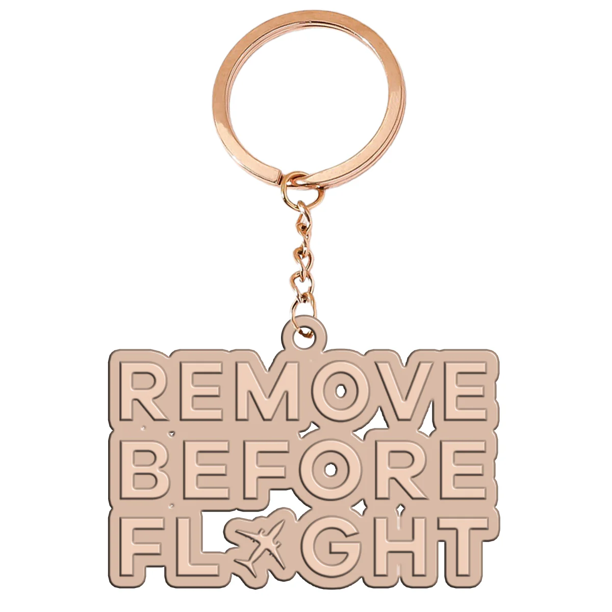 Remove Before Flight Designed Hollow Key Chains - Image 3