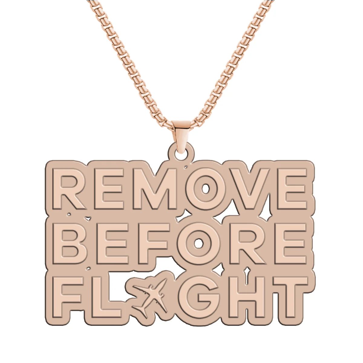 Remove Before Flight Designed Hollow Necklac - Image 3