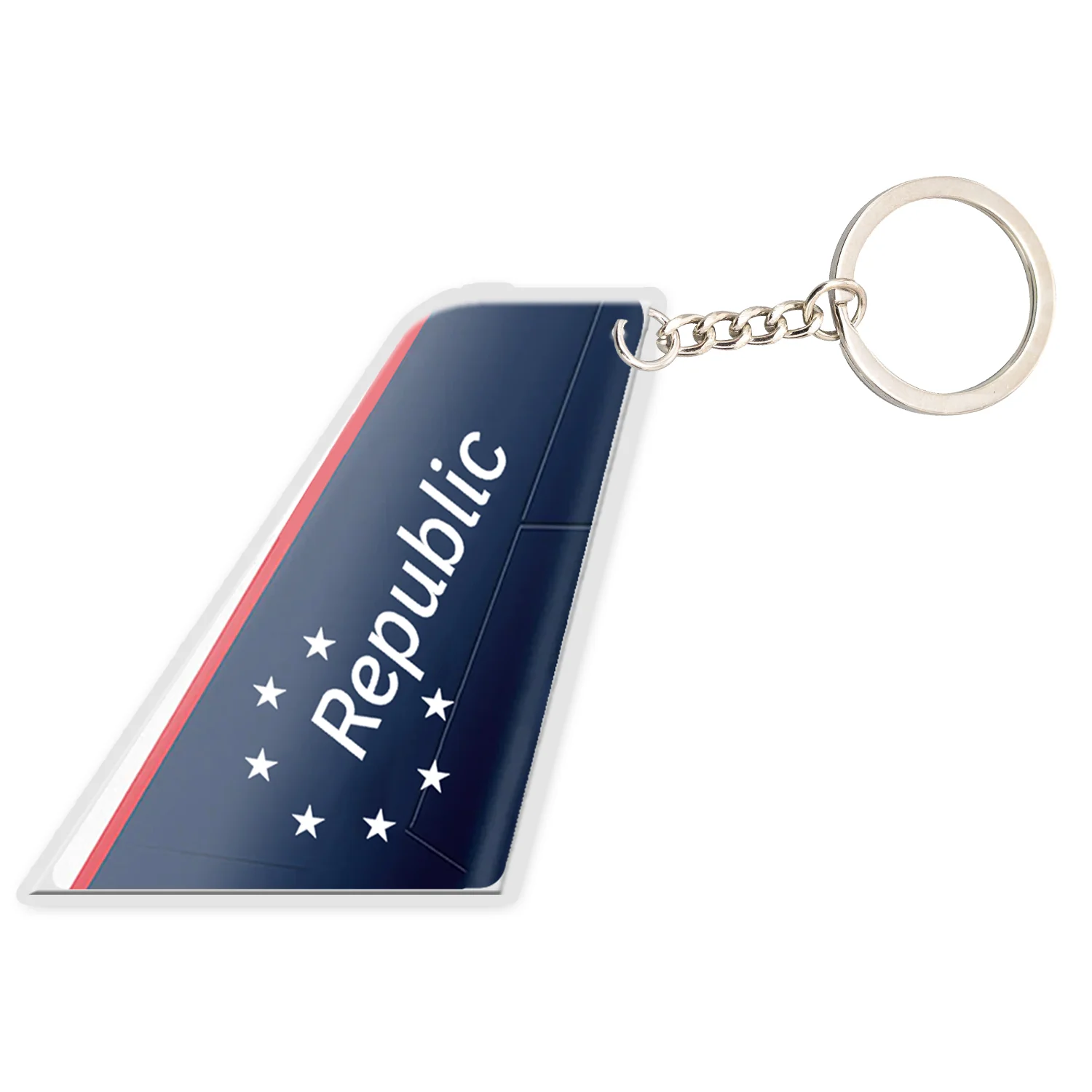 Republic Airlines Designed Tail Key Chains