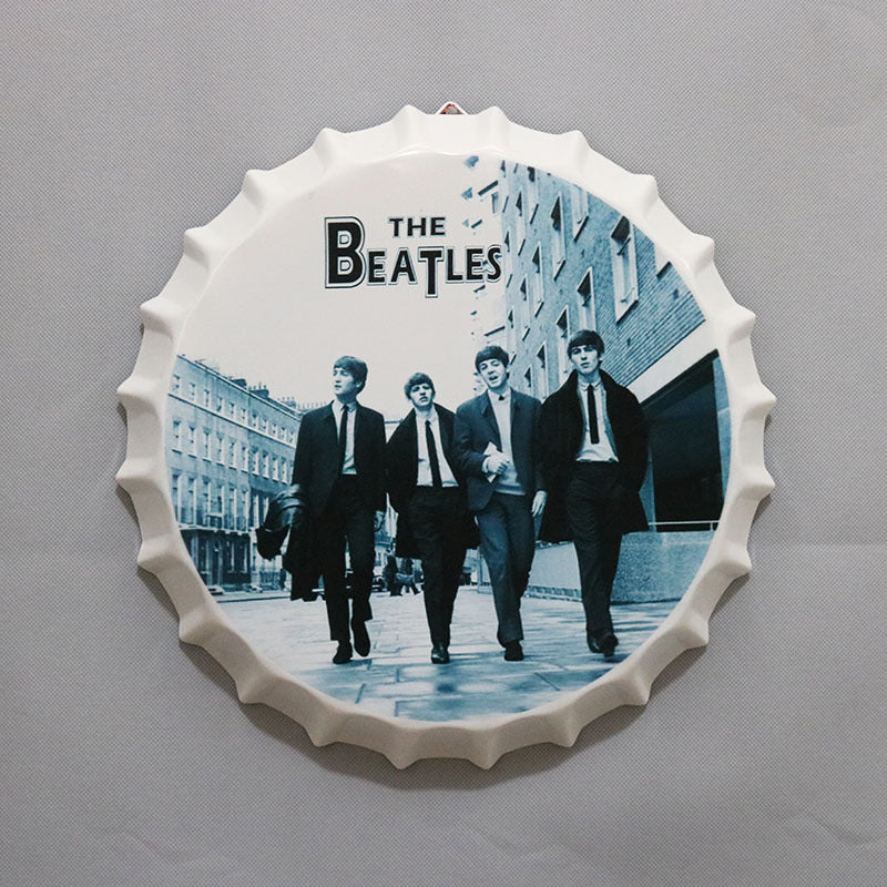 Retro Wrought Iron Beer Cap Iron Painting Wall Decoration - Image 20
