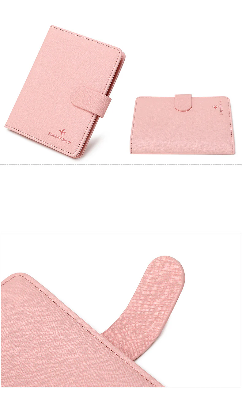 RFID Leather Passport Holder Covers Case Waterproof Travel Credit Card Wallet Passport Book - Image 4