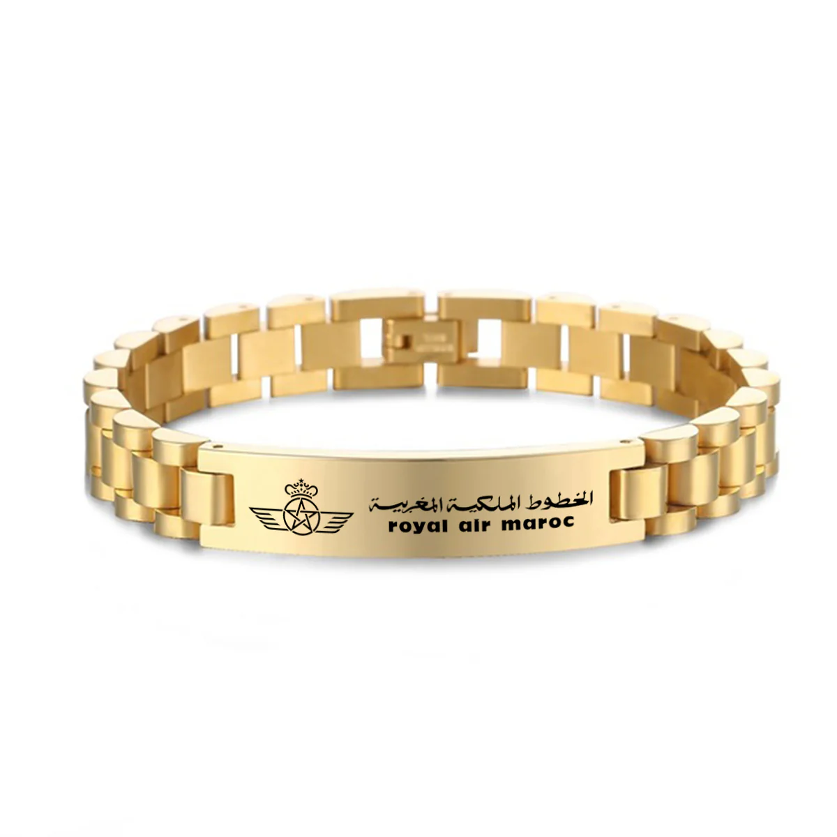 Royal Air Maroc Designed Stainless Steel Chain Bracelets - Image 4