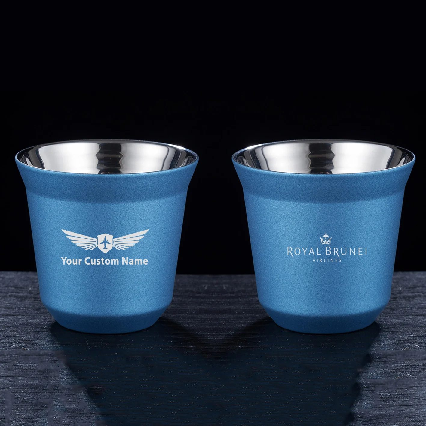 Royal Brunei Airlines Designed Double Wall Stainless Steel Coffee Mugs - Image 5
