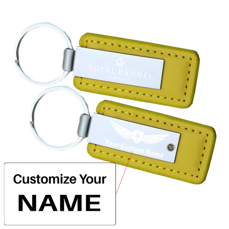 Royal Brunei Airlines Faux Leather Key Chains - Image 11