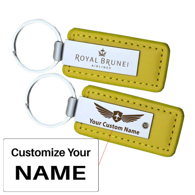 Royal Brunei Airlines Faux Leather Key Chains - Image 9