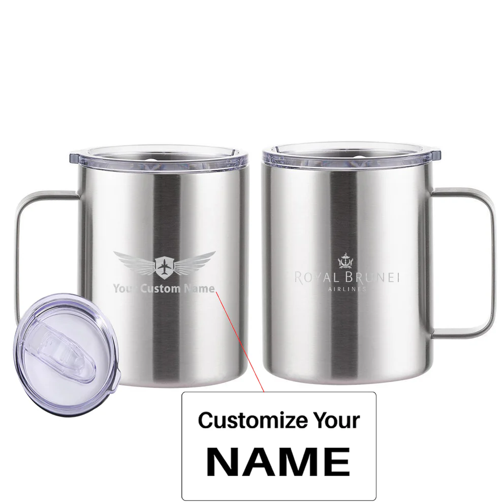 Royal Brunei Airlines Designed Stainless Steel Laser Engraved Mugs - Image 13
