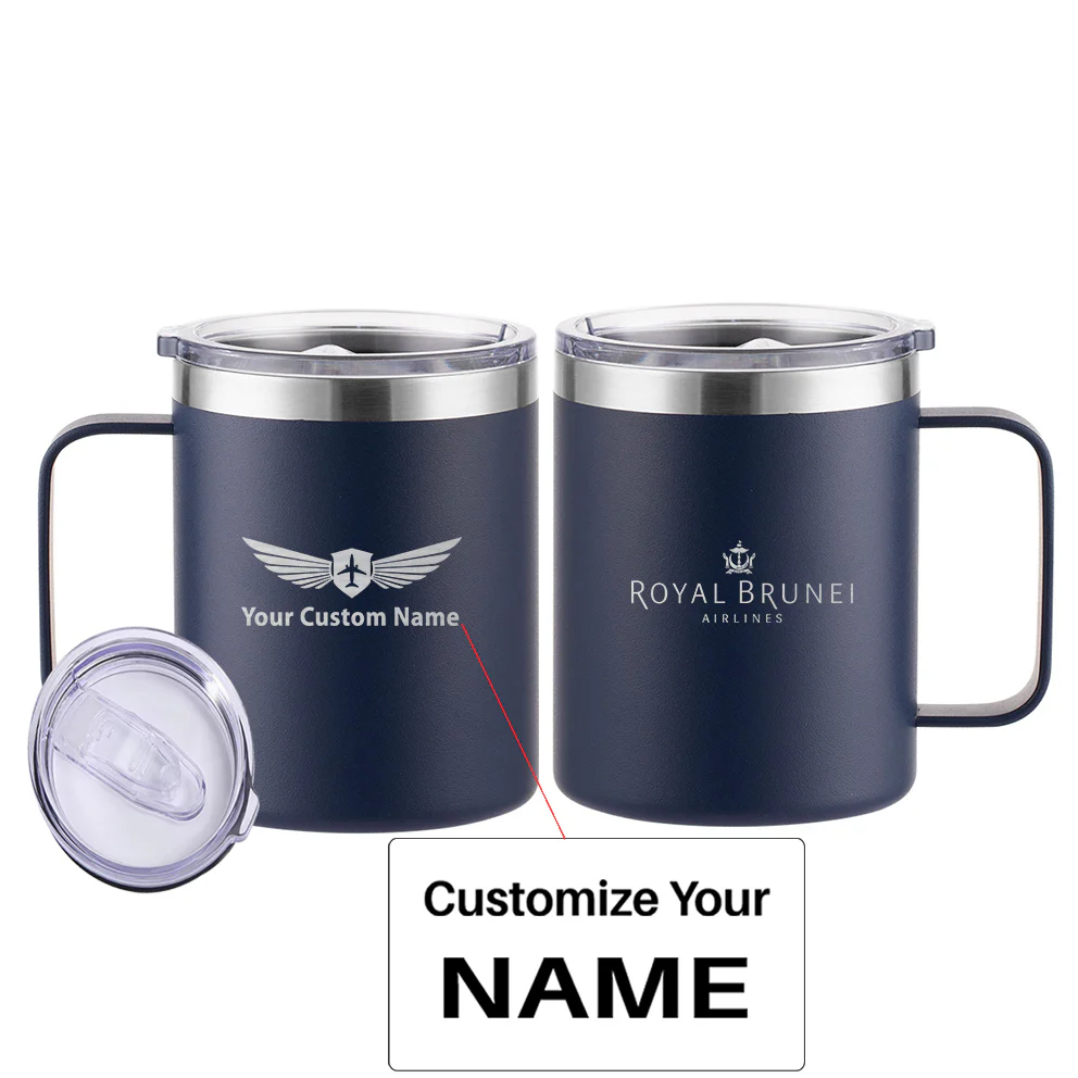Royal Brunei Airlines Designed Stainless Steel Laser Engraved Mugs - Image 3