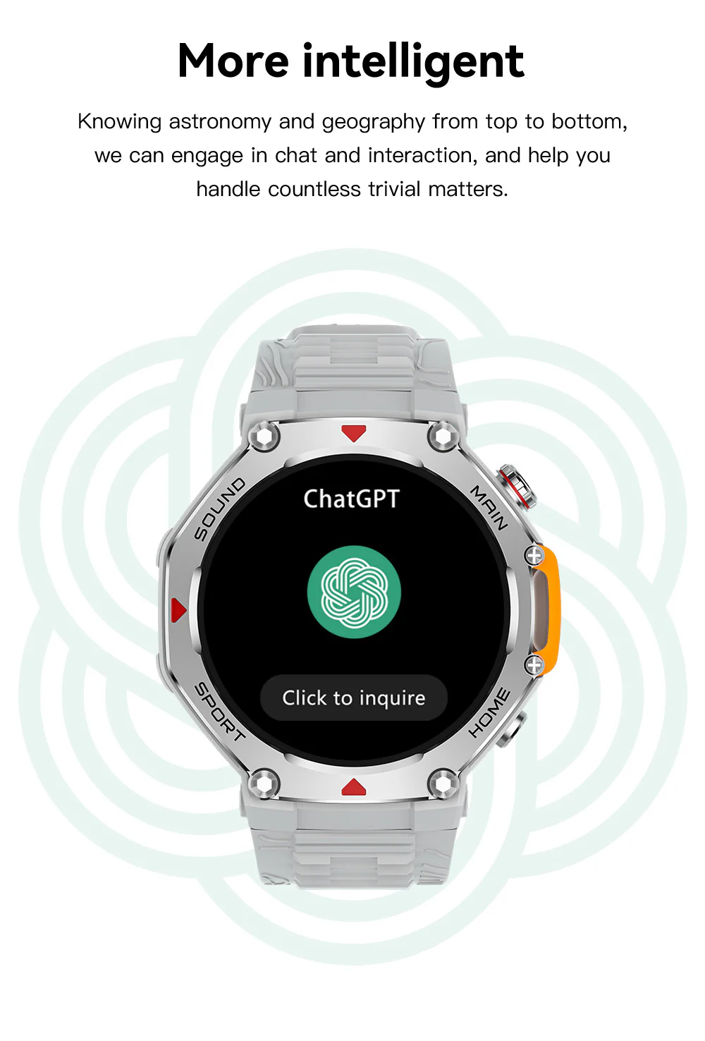 Rugged Military Smartwatch: Men's Outdoor Sports Watch with GPS Tracking, 5ATM Waterproof & HD Bluetooth Calls - Image 10