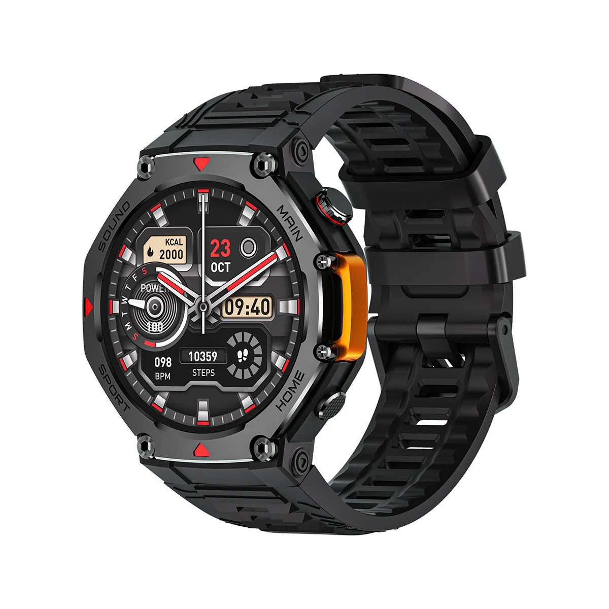 Rugged Military Smartwatch: Men's Outdoor Sports Watch with GPS Tracking, 5ATM Waterproof & HD Bluetooth Calls - Image 2