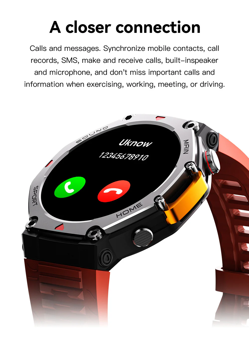 Rugged Military Smartwatch: Men's Outdoor Sports Watch with GPS Tracking, 5ATM Waterproof & HD Bluetooth Calls - Image 21