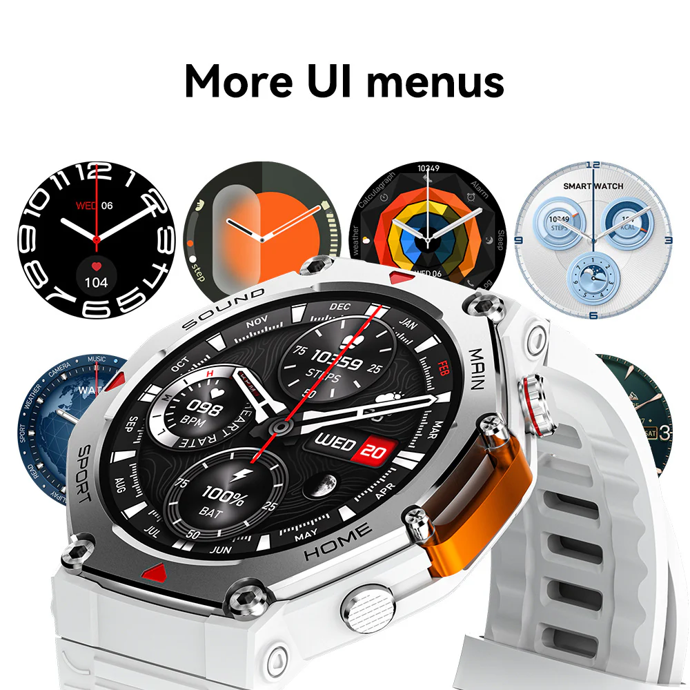 Rugged Military Smartwatch: Men's Outdoor Sports Watch with GPS Tracking, 5ATM Waterproof & HD Bluetooth Calls - Image 31