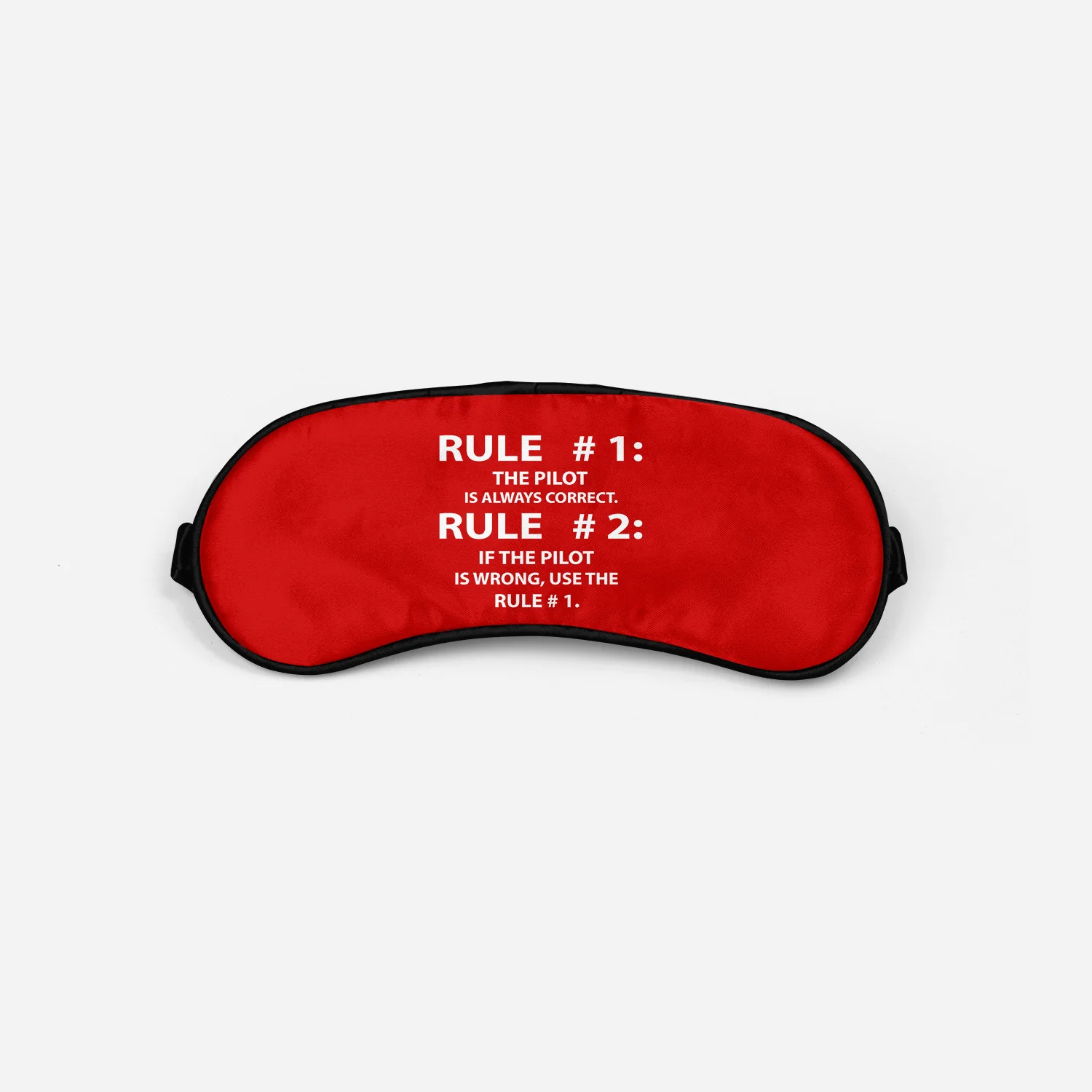 Rule 1 - Pilot is Always Correct Designed Sleep Masks - Image 3