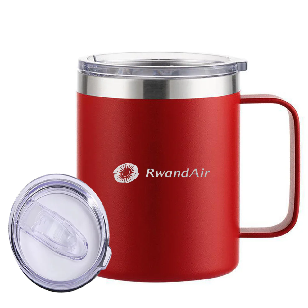 RwandAir Airlines Designed Stainless Steel Laser Engraved Mugs - Image 10